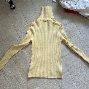 J.McLaughlin long sleeve yellow turtleneck sweater
